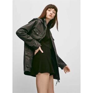 Talula Aritzia Womens size Medium Trooper Utility Military Jacket Gray